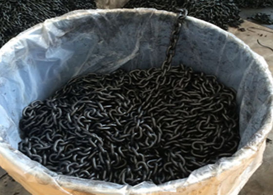 কালো 6 মিমি - 32 মিমি উত্তোলন চেইন / ব্ল্যাকনেড চেইন পলিশিং এবং ব্ল্যাক ব্ল্যাকেনড