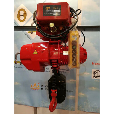 2 টন 380V 440V ইলেকট্রিক চেইন লিফট পাওয়ার ট্রলি এবং শিল্প উত্তোলনের জন্য 2 গতির ফাংশন সহ