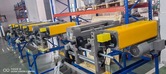 জেসিওয়াইসি ক্রেন 5 টন ইউরোপীয় স্ট্যান্ডার্ড বৈদ্যুতিক তারের দড়ি লিফট রিভিং 4/1 FEM 2M